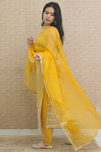Devanshi Mustard Yellow Embroidered Kurta Set