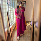 Rimjhim Crimson Embroidered 3PC Set