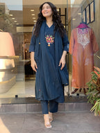 Multi floral Bluish dress