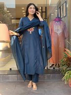 Multi floral Bluish dress