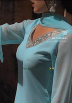 Aaira Sky Blue Georgette Suit