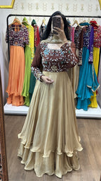 Wamika Maroon Green Suit Set