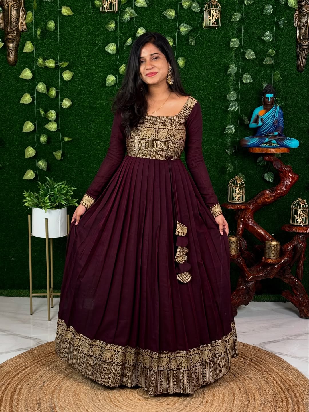 Pranika Comfortable Cotton Maxi Dupatta Set