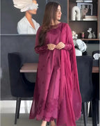 Kritika Majestic Wine Suit Set