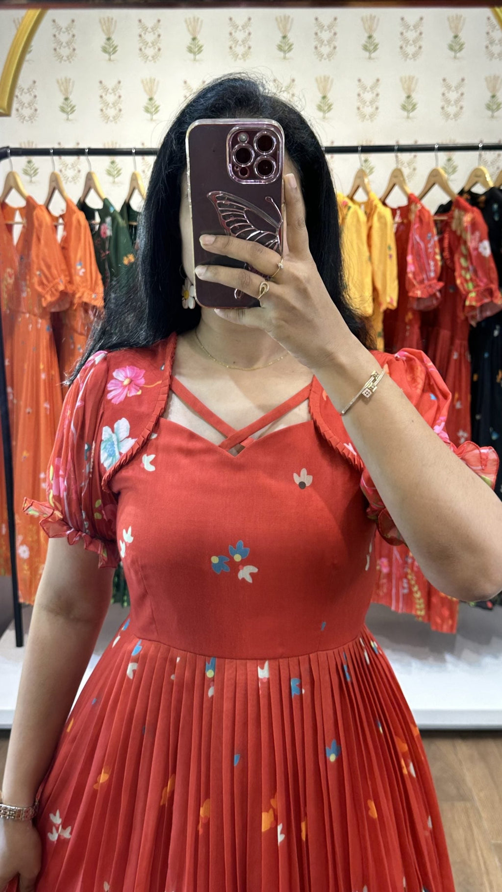 Jivika  Red Kurta Set