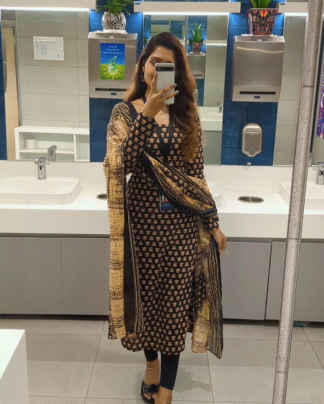 Bhavini Printed Cotton Kurti Dupatta Set