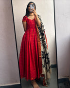 Aarushi Flared Kurta Dupatta Set