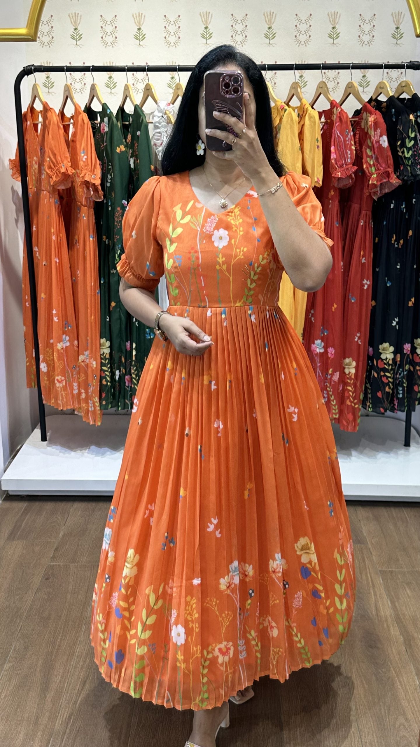 Lavika  Orange Kurta Set