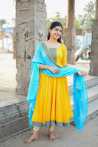 Ojasvi Handwoven Cotton Anarkali Set