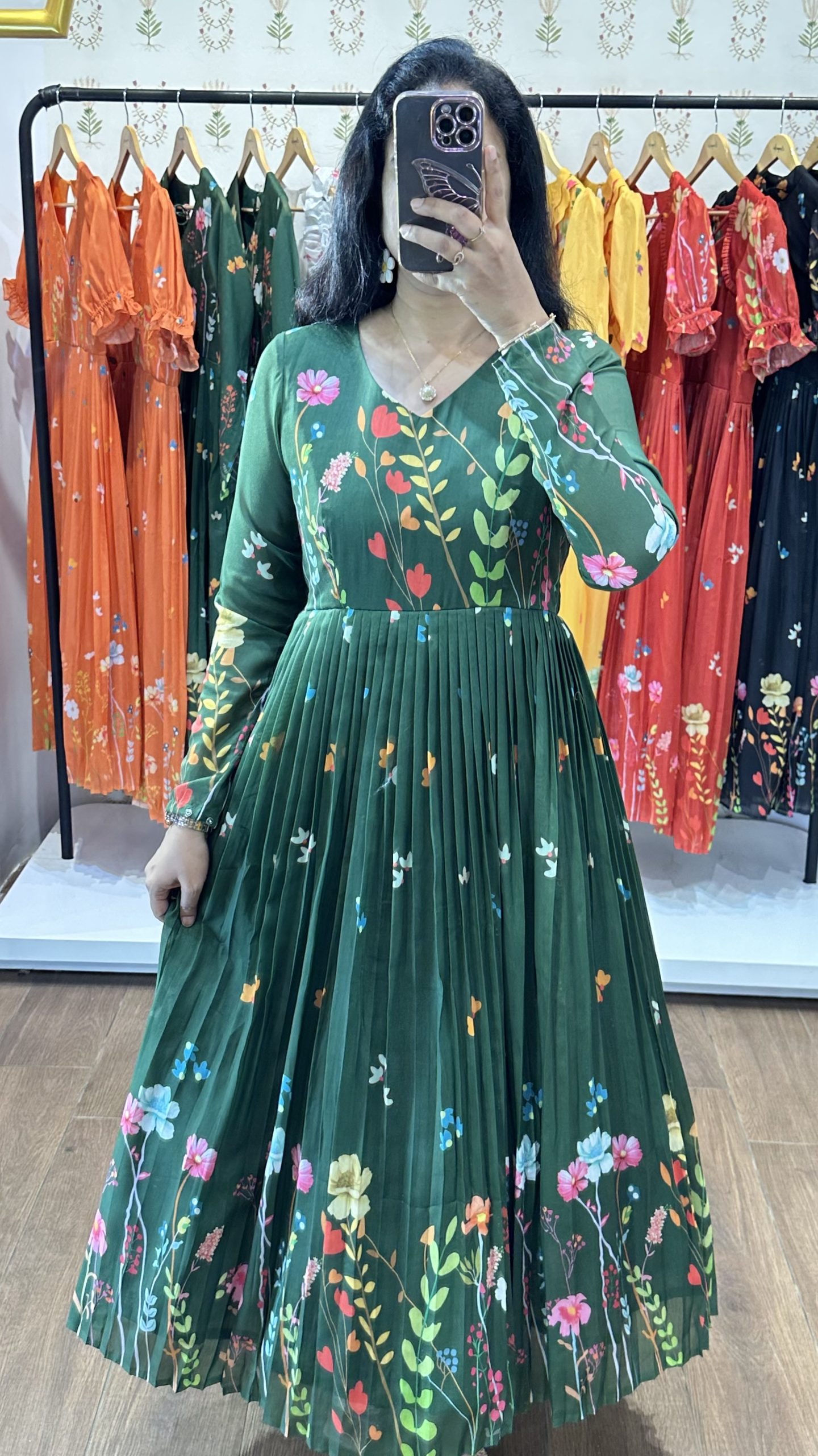 Mrinalini  Green Kurta Set