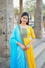 Ojasvi Handwoven Cotton Anarkali Set