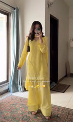 Zoya Yellow Farsi Suit