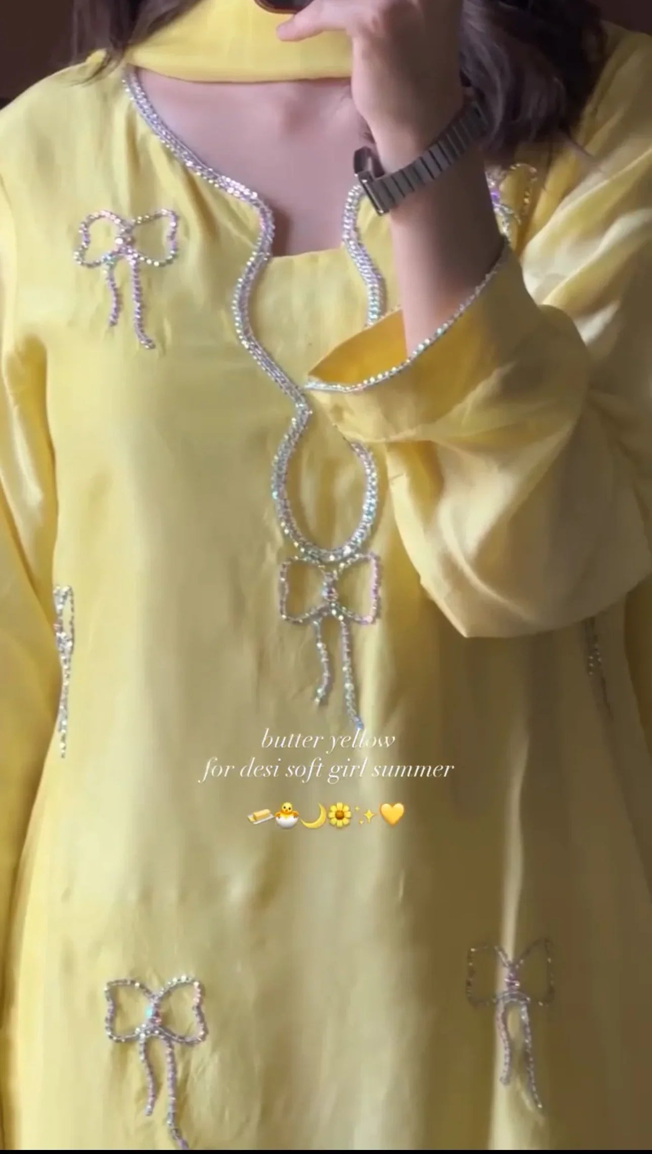 Zoya Yellow Farsi Suit