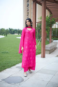 Aarika Hot Pink Georgette Kurta Set