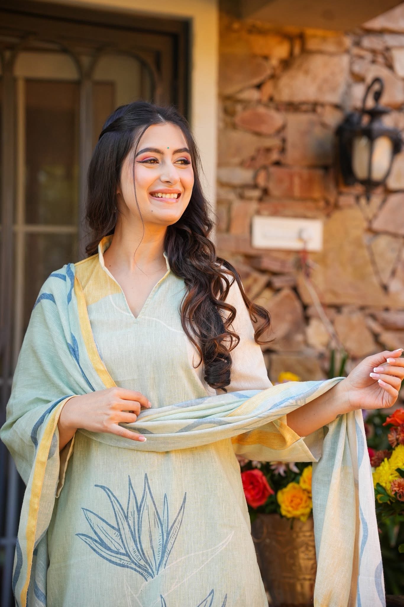 Trishti Cotton Straight Kurta Set