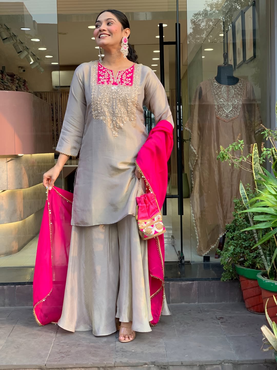 Best pinkish marriage dress