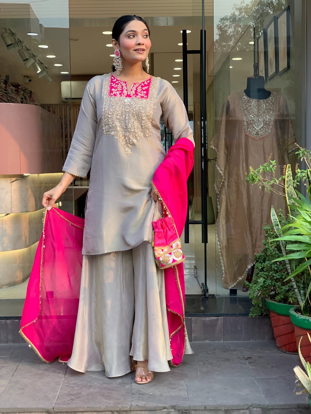 Best pinkish marriage dress