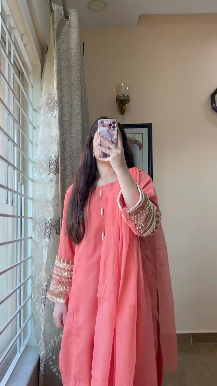 Chand Rose Pink 3PC Suit Set