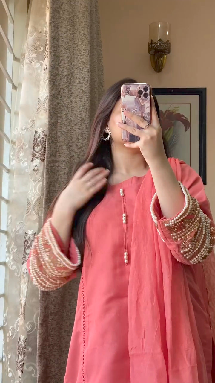 Chand Rose Pink 3PC Suit Set
