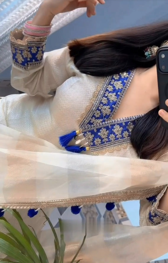 Elina Azure Suit Set