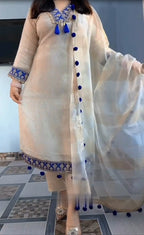 Elina Azure Suit Set