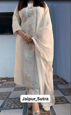 Nysa Ivory Bloom Suit