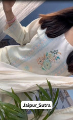 Nysa Ivory Bloom Suit